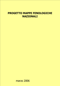 progetto mappe fenologiche - Cra-Cma