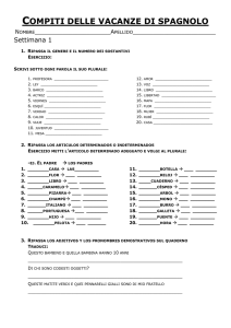 Compiti delle vacanze di spagnolo No