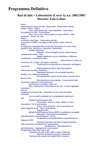 Programma Definitivo