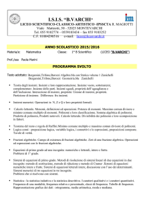 programma svolto 1B
