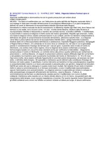 Adhd, l`Agenzia italiana Farmaci apre ai farmaci