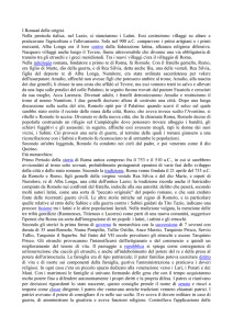 I Romani delle origini