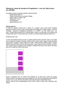 Elaborati per l`esame del Laboratorio di Progettazione 3 – prof