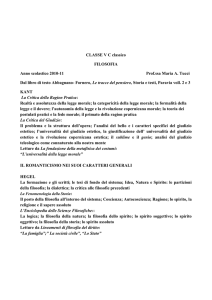 CLASSE V C classico FILOSOFIA Anno scolastico 2010