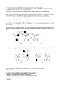 Esercizi di genetica