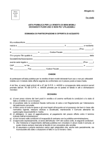 Fac simile - Comune di Mesagne