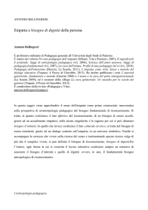 Empatia e bisogno di dignità della persona. Le nuove