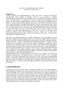 CHIOZZI-GUZA 2012 - Per una Antropologia del Limite
