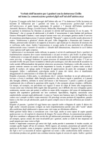 Verbale dell`incontro per i genitori con il dottor