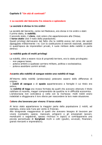 Capitolo 5 “Un età di contrasti” 1 La società del Seicento fra miseria