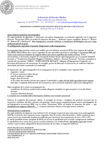 istruzioni operative prelievi per tubulopatie ansa