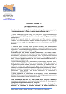 UFFICIO STAMPA Dott.ssa Gianna Miceli Cellulare 3371119131