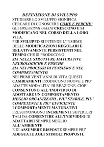 DEFINIZIONE DI SVILUPPO