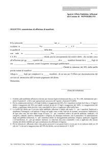 Richiesta affissioni - Comune di Monserrato