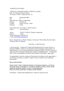 Comunicato Stampa