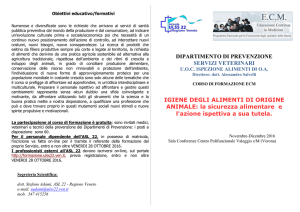 PRESENTAZIONE DEL CORSO - Ordine dei Medici Veterinari della