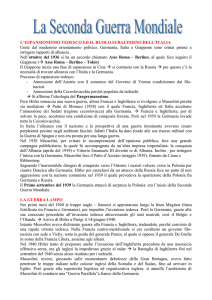 l`espansionismo tedesco ed il ruolo subalterno dell`italia
