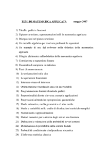 Temi di Matematica Applicata Maggio 2007