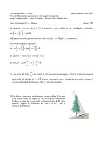 Liceo Scientifico `A. Volta` anno scolastico 2015/2016 Prova di