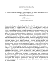 Congresso su immersioni subacquee e patologie dell`orecchio
