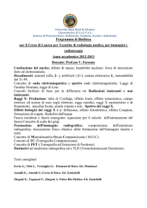 Programma di Biofisica Docente: Prof.ssa V. Faraone