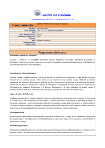 Analisi dei gruppi (cluster). Segmentazione. Analisi componenti