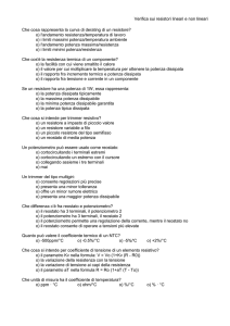 verifica sui resistori non lineari