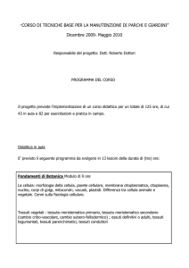 corso di tecniche base per la manutenzione di
