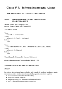 Classe 3° R - Informatici progetto Abacus