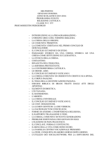 programma svolto religione classe iv c itis