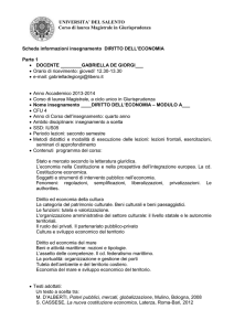 DIRITTO DELL`ECONOMIA modulo A 2013-2014 (