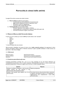 sintesi delle attività