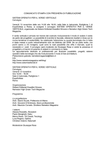 SISTEMI OPERATIVI PER IL VERDE VERTICALE
