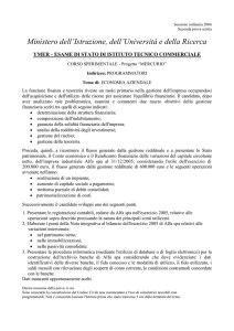 Traccia della prova