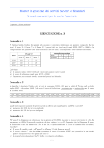 Esercitazione n. 3