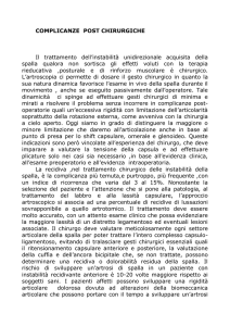 complicanze post chirurgiche