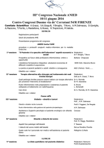 III° Congresso Nazionale ANIED 10/11 giugno 2016 Centro