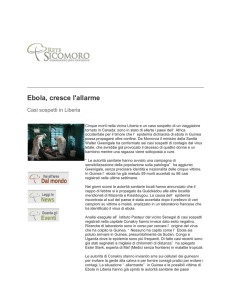 Ebola, cresce l`allarme