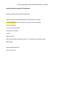 politica economica ripasso