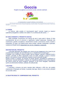 Intervento scritto Fondazione Maria Enrica Progetto Goccia