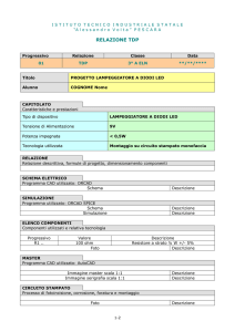 Modello Relazione TDP Lampeggiatore