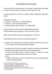 La tettonica a placche