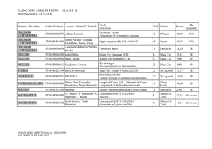 LIBRI-NLA – classe II - Nuovo Liceo Artistico