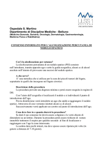 consenso informato per l`alcolizzazione percutanea di