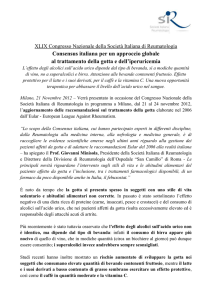 Consensus Gotta - Società Italiana di Reumatologia.