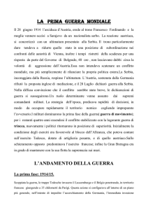 la prima guerra mondiale
