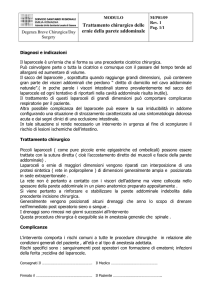 Laparocele ed ernie della parete addominale