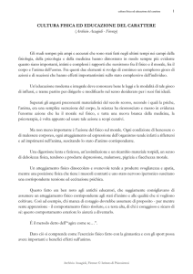 Cultura fisica ed educazione del carattere