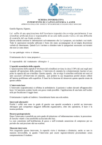L`intervento laser - dott. Fabrizio Casprini