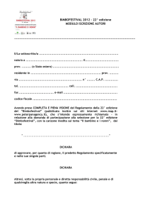 Modulo Iscrizione Autori